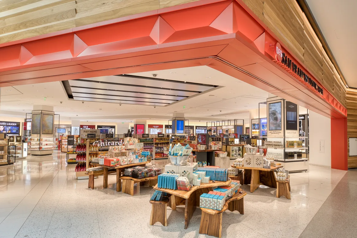 Items for sale at DFS Duty Free Galleria SFO