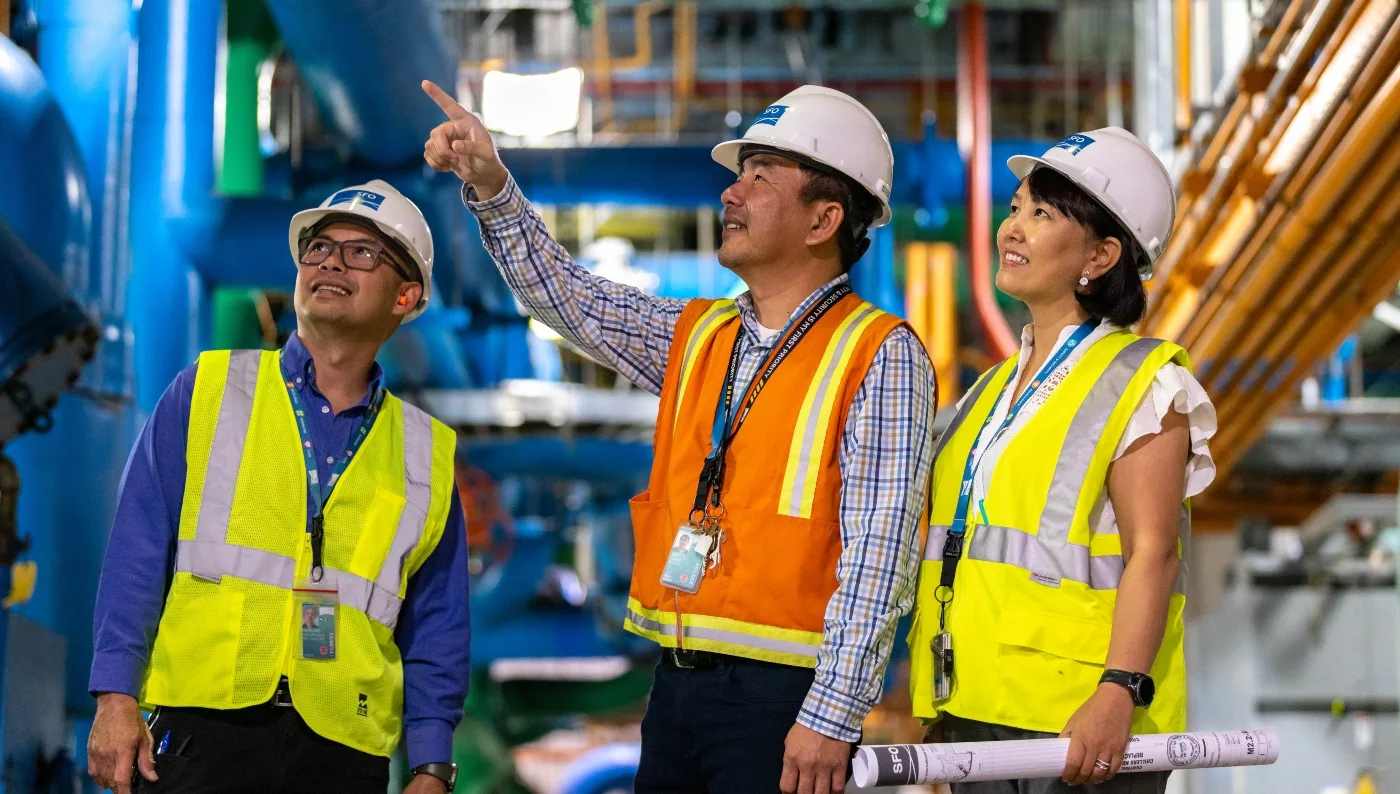 Employees at SFO Central Plant